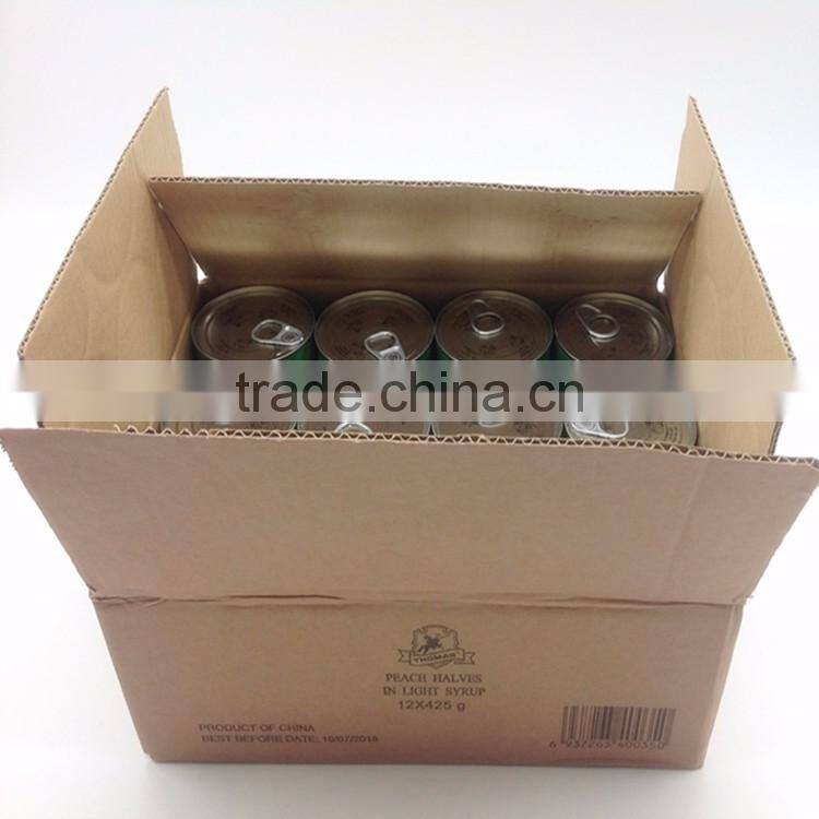 Canned Yellow Peach in Light Syrup 425/820/3000g