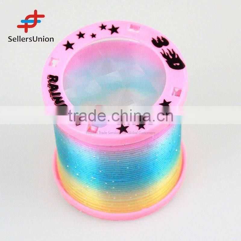 2016 No.1 Yiwu agent hot sale commission sourcing agent 3D Spring Rainbow Educational Toys