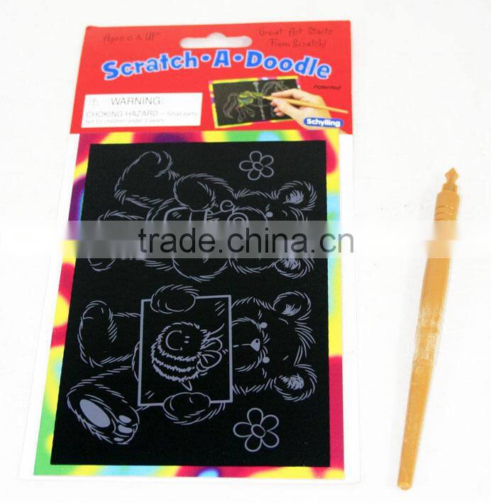 wholesale high quality colorful scratch paper for kids supplier