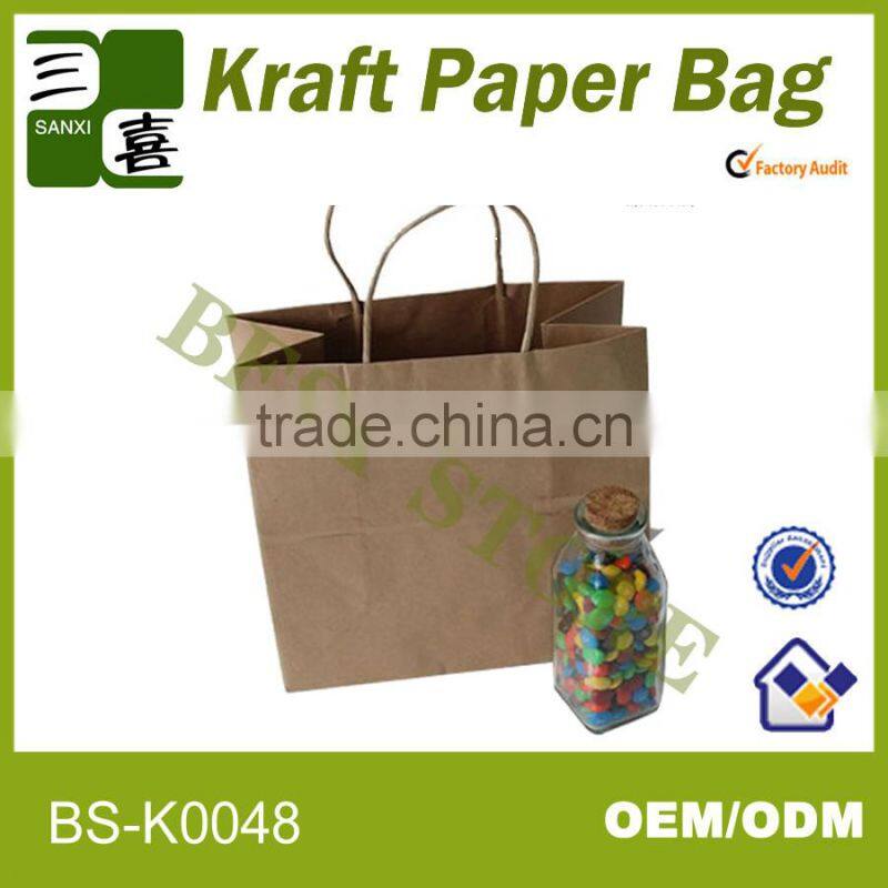kraft paper bags for food packaging/ bread packaging bag