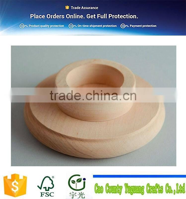 Wooden Blank Candle Holder