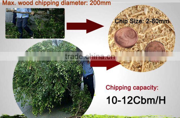 factory supply wood chipper shredder wood chipping machine with hydraulic system