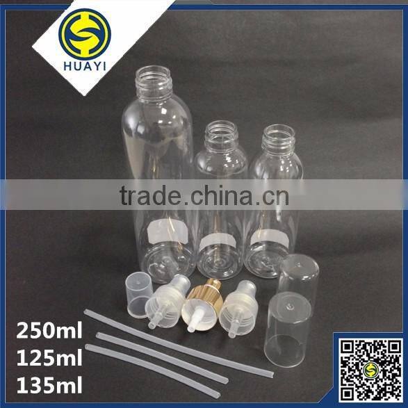 series round pet plastic bottle