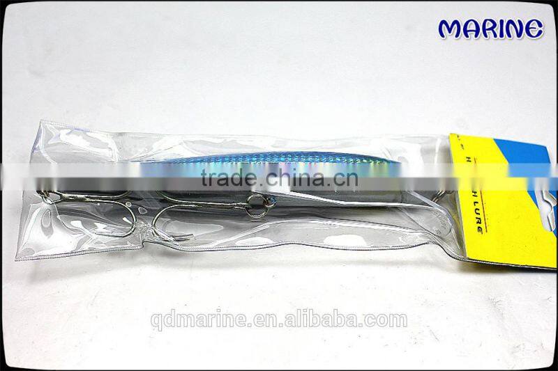 7" Hard Plastic Fishing Lures With 4/0 Treble Hooks