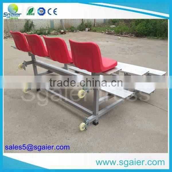 Sgaier protable aluminum bleachers for stadium ,metal bleacher seating