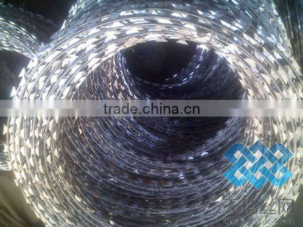 BTO-22 galvanized concertina razor wire for sucurity fence