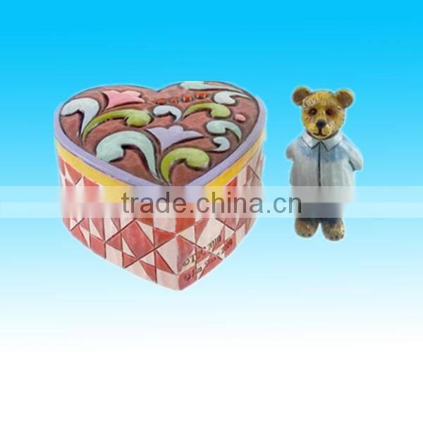 Beautiful cupcake Resin gift box for holiday gift