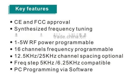 VHF/UHF RF VOICE & DATA RADIO MODEM 5W