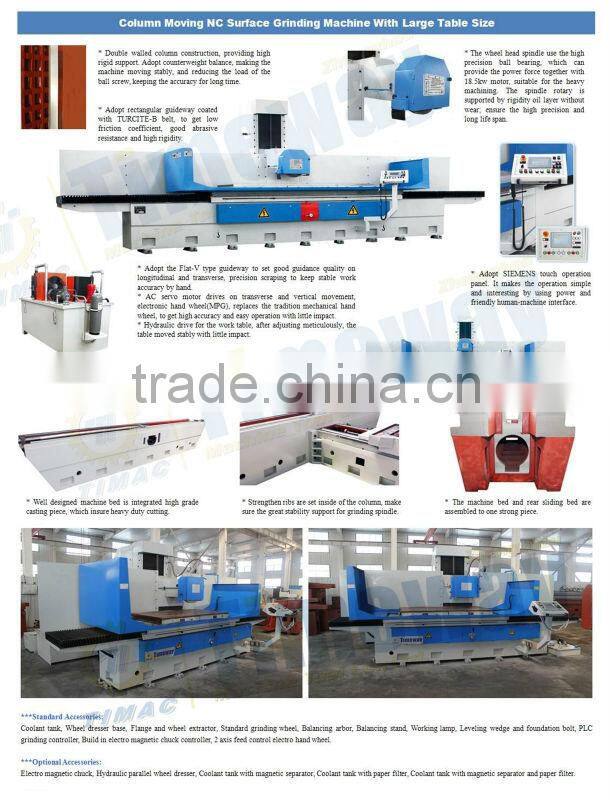 1000mm NC Type Column Moving Large Surface Grinding Machine