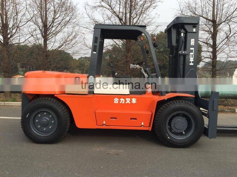Heli Brand 10000kg Capacity Diesel Forklift /heavy diesel high quality forklift