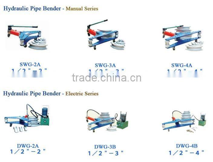 pipe work tool 4'' manual pipe bending machine HHW-4J