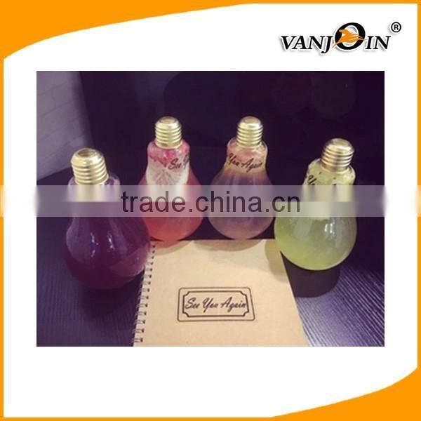 200ML - 700ML Bulb Shape Plastic Juice Cup , Light Bulb Candy Plastic Bottle