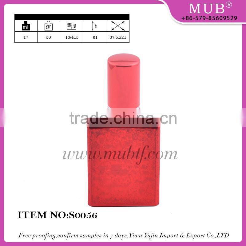 S0052 mini screw sprayer bottle glass bottle aluminum perfume bottle wholesale