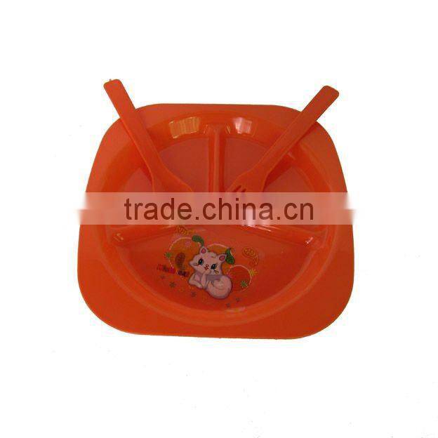 4pcs unbreakable dinnerware plastic picnic set