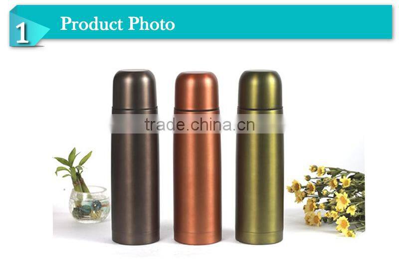 Practical double wall stainless steel vacuum sport kettle coffee bottle