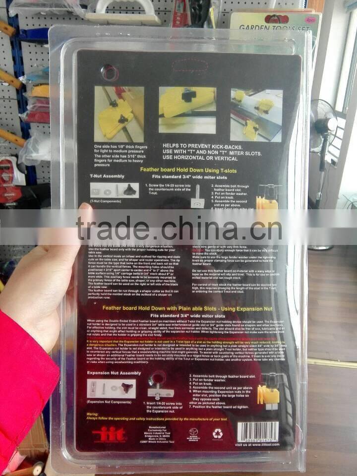 PROGRIP Feather Board Kit woodworking hand tool safety protection plastic hand tools with Double blister packing