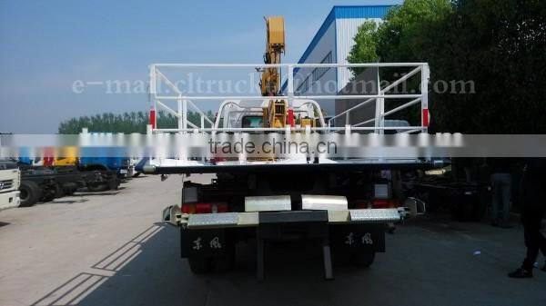 185hp 4*2 DONGFENG Wrecker Truck with Crane 5ton