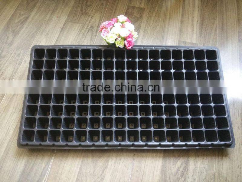 biodegradable plastic seed tray 128 cell nursery tray