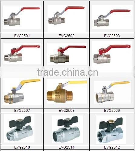 level handle forged full bore brass ball valve CW617N