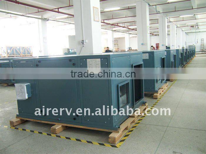 Wast heat recovery exchanger ventilation system