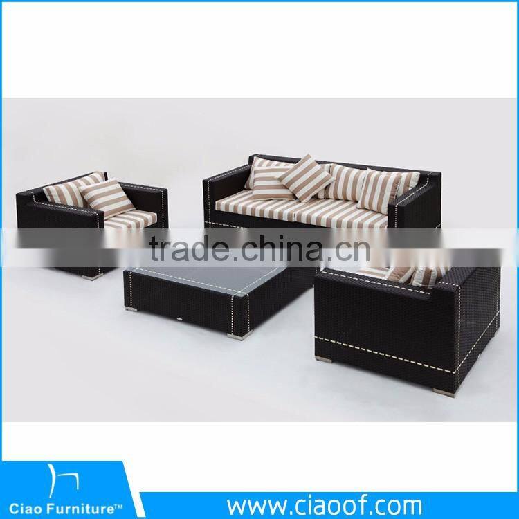 Tropical Style Rattan Sofa Set / Target Outdoor Patio Furniture