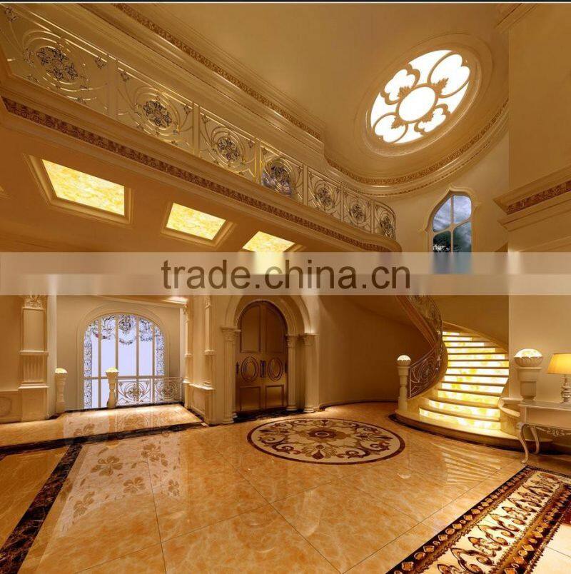 High Definition Computer 3D Rendering Design for Villa Entrance Hall and Staircase