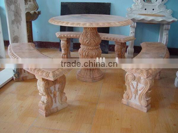 High quality hand carved marble tables