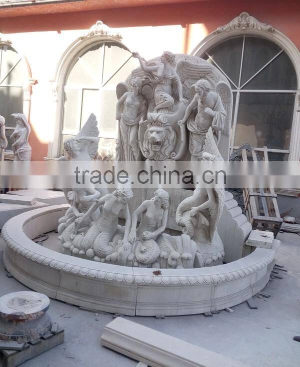 Luxury White Marble Wall Water Fountain