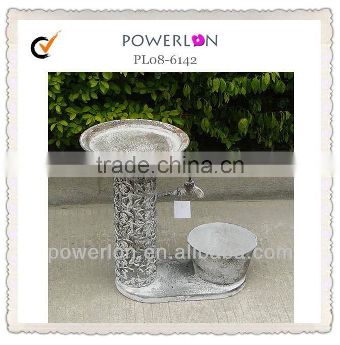 Antique Black Garden Ornaments Bird Feeder & Bird Cage