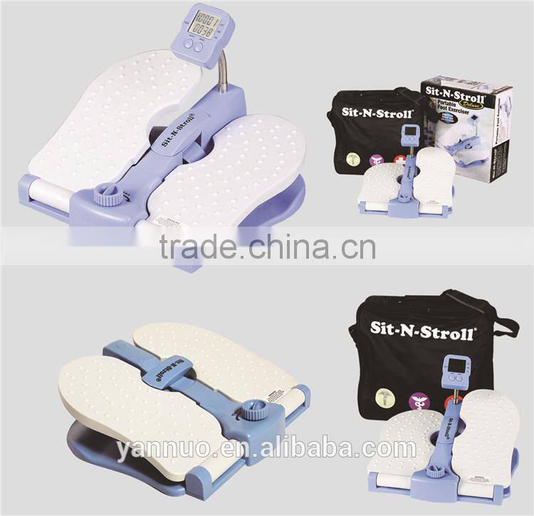 Portable mini pedal exerciser Sit-N-Stroll Foot As Seen On Tv 2017, foot exercise machine