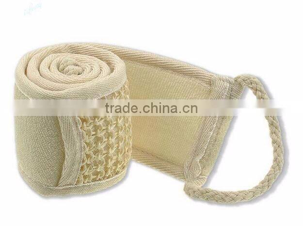 cy292 Exfoliating Loofah Back Scrubber Shower Bathtub Bakblade Body Sponge for Men and Women with handles and Bar Soap Pocket