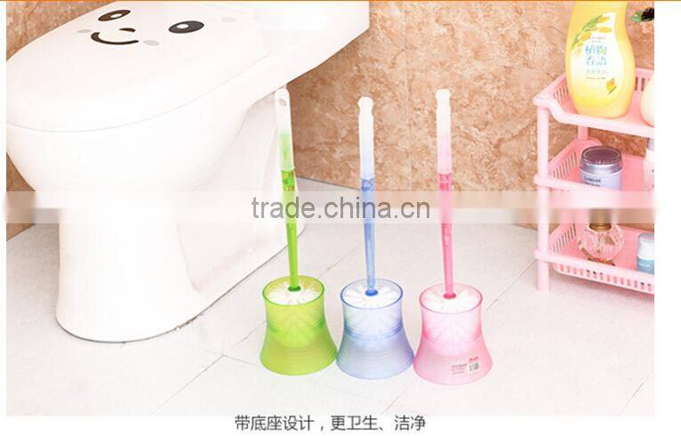Q096 family bathroom curved handle toilet brush with holder