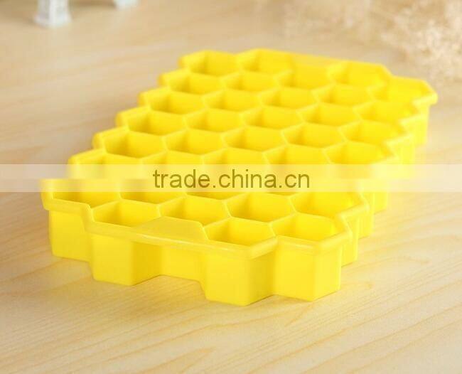 CY175 Honeycomb shape grids food grade silicone ice cube for home DIY