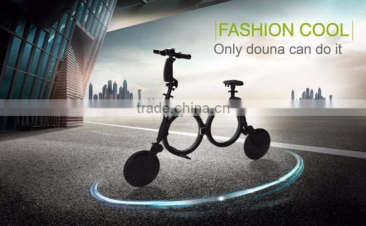 Super Cool Foldable Douna K1 Light Mini Portable Electric bicycle with Lithium