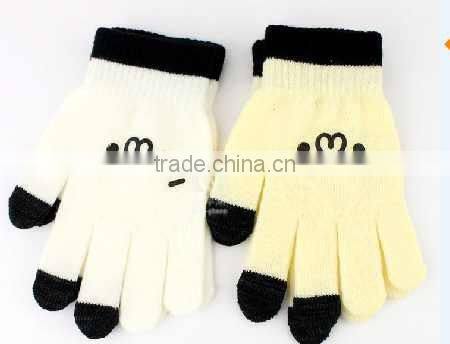 Hot selling touch screen winter gloves for smartphone, cheap knit gloves, hand gloves manufacturers in china