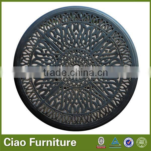 Elizabeth style courtyard 5 pcs cast aluminum patio furniture