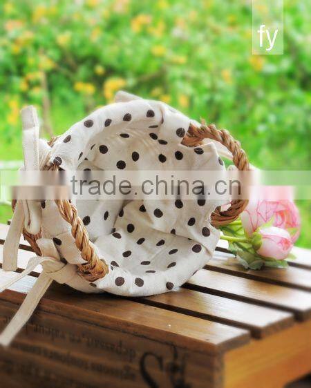 Multi-purpose circular wicker storage basket hot sale