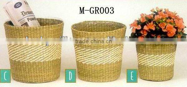 Chic straw bathroom storage basket & Seagrass basket