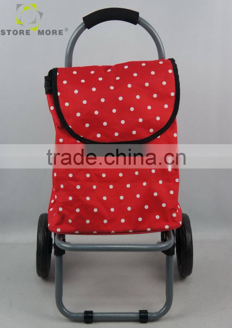 Red Kids Shopping Bag Folding Shopping Trolley Backpack