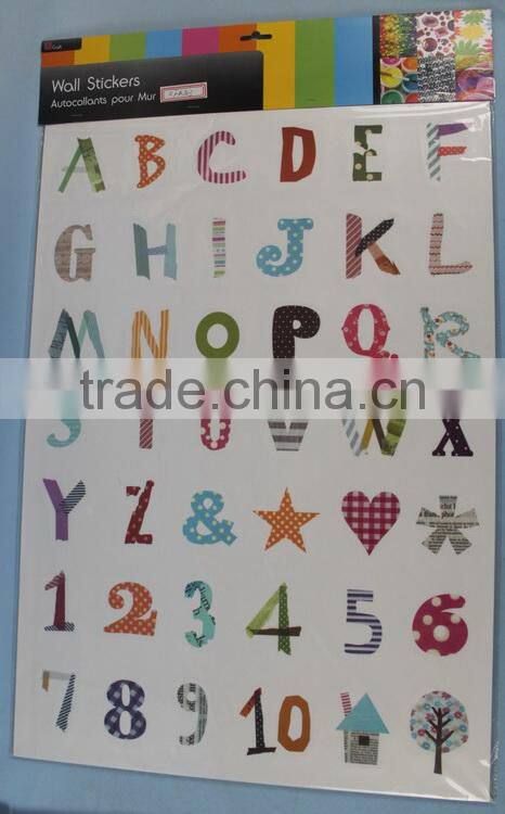 Colorful English Alphabet Wall Stickers