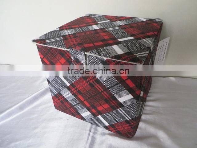 Fabric foldable basket bin