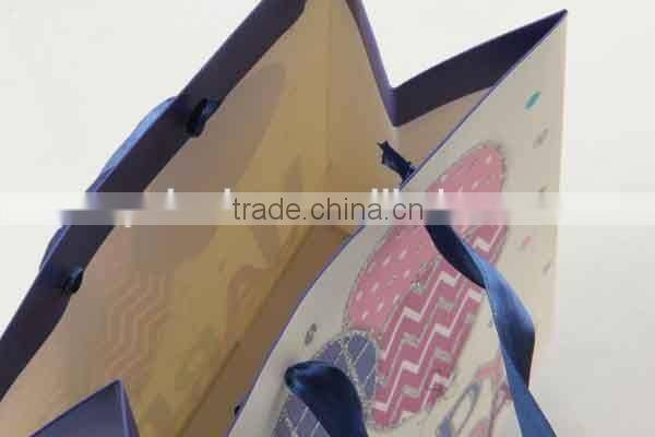 Printed Foldable Gift Bag With Balloon Pattern/ Shopping Paper Bag