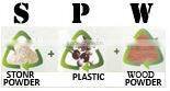 outdoor garden decorative plastic flower pot