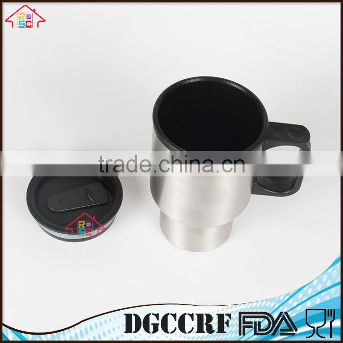 NBRSC 14oz stainless steel tralve cofee tumbler,Stainless Steel Car Travel Mug, travel mug with handle
