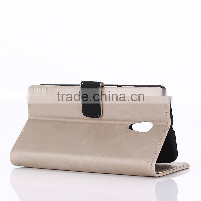 High quality crazy-horse PU card bumper/pocket cell phone case for Motorola