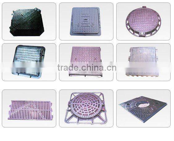 Casting EN124 C250 D400 ductile iron sewer drain manhole cover