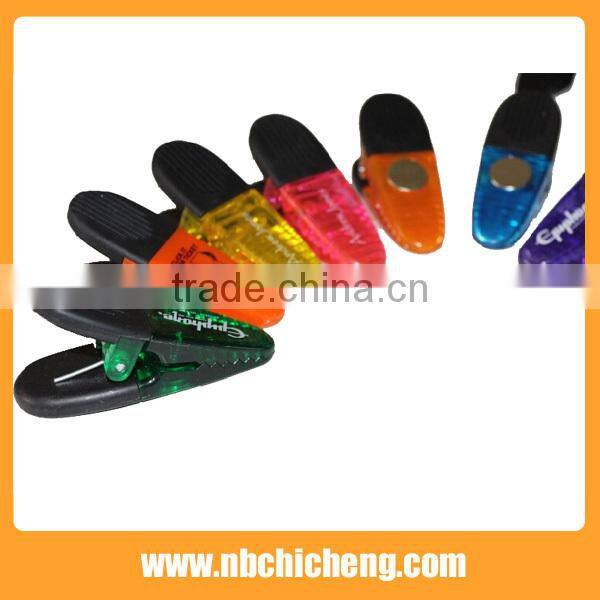 Small Plastic Magnetic Clip/Plastic money clip/Plastic magnetic clip