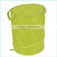 Polyester Collapsible Folding Laundry Hamper Basket With Lid