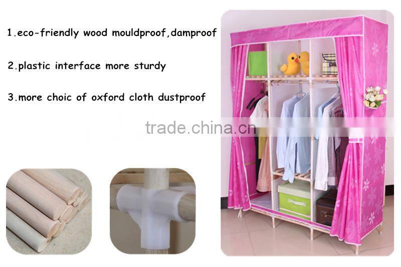 chest of drawers make by wooden and oxford fabric