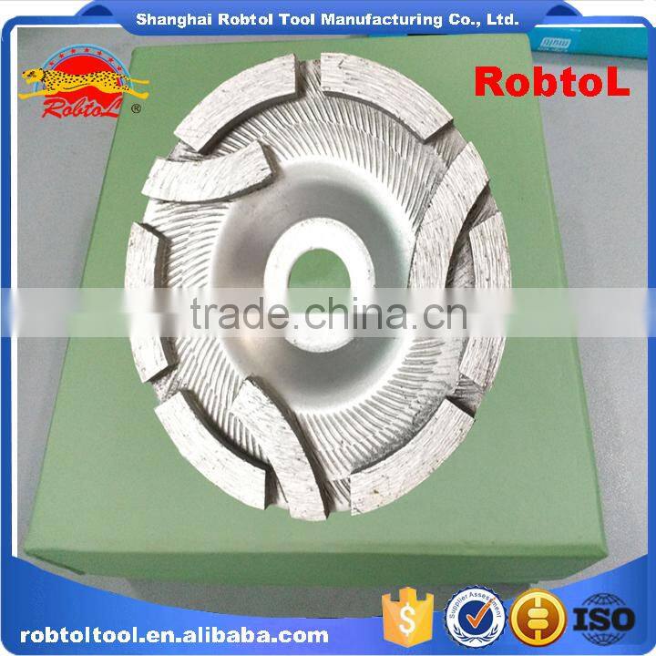 92mm flower type segment diamond grinding wheel abrasive polishing disc for concrete granite marble double cup wheel